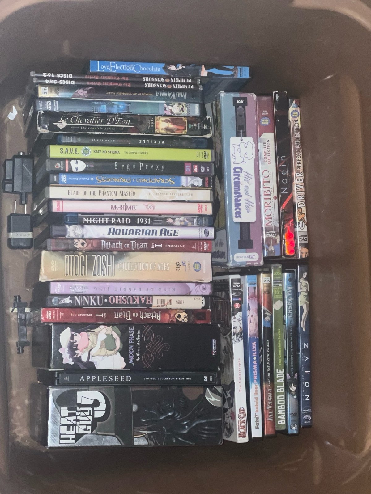 Large lot of anime dvds for sale