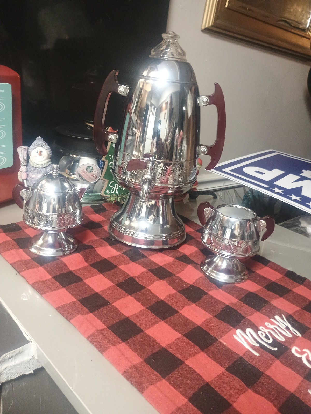Vintage coffee, Percolator set