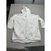 Civico 51 Women's White Linen/Cotton Full Zip Hoodie Size L