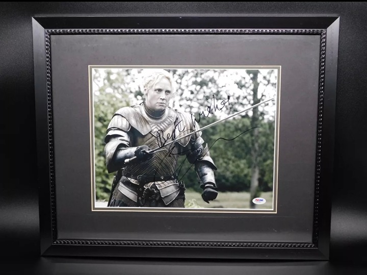 Gwendoline Christie Signed Autograph Framed 11x14 Photo Game of Thrones PSA COA