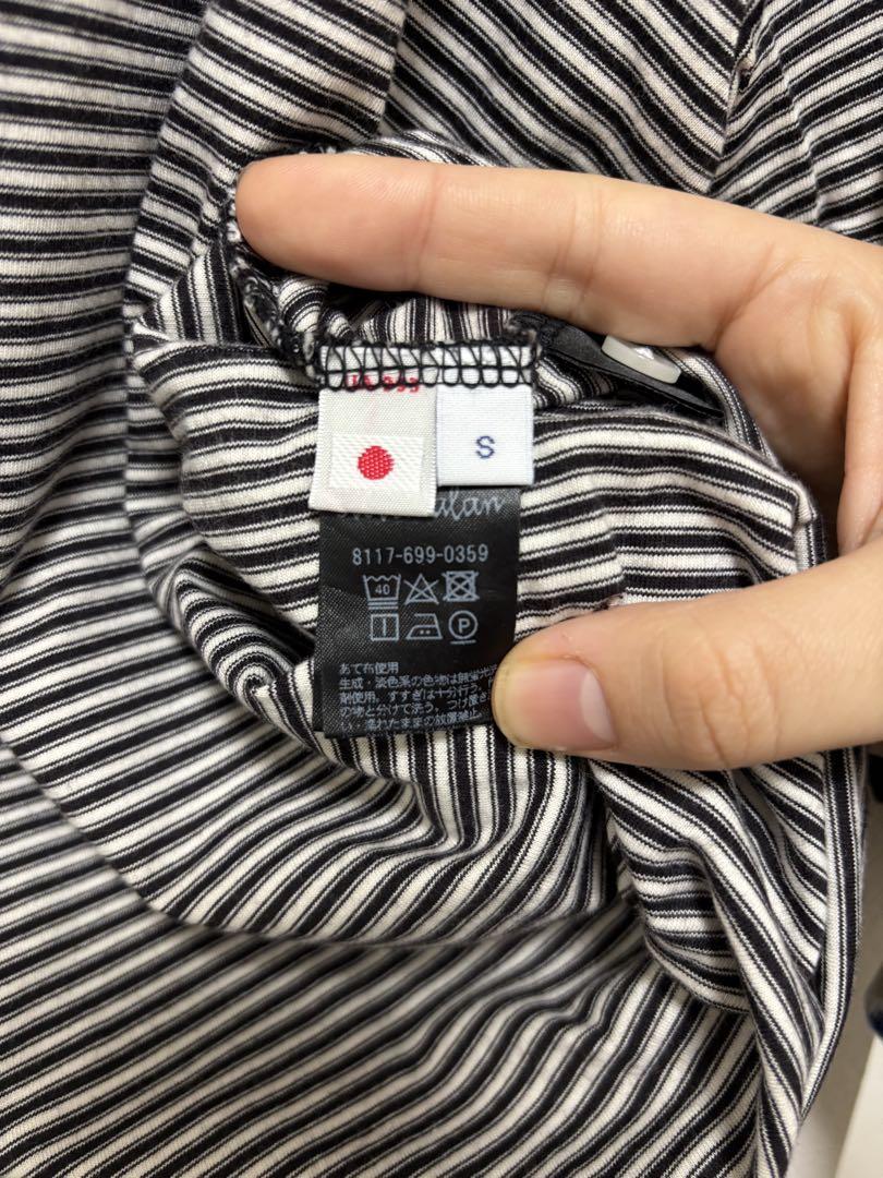 Steven Alan SUVIN BORDER POLOSHIRT LOOSE Rugby Shirts