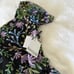 Kensie Black Embroided floral dress NWT