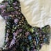 Kensie Black Embroided floral dress NWT