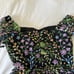 Kensie Black Embroided floral dress NWT