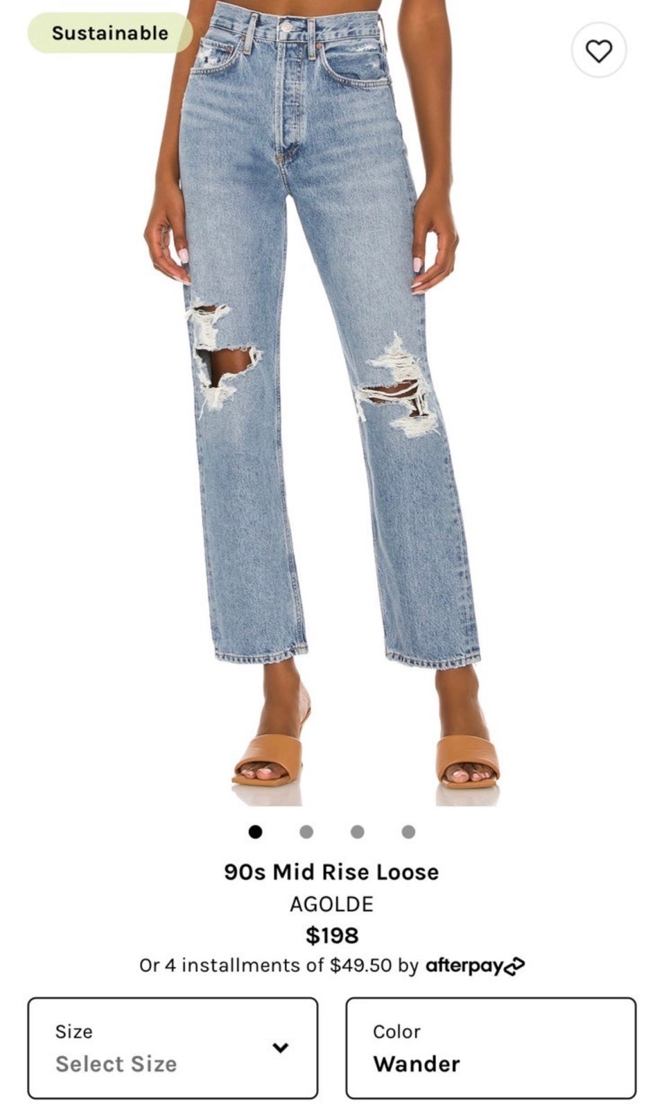 Agolde 90s mid rise loose