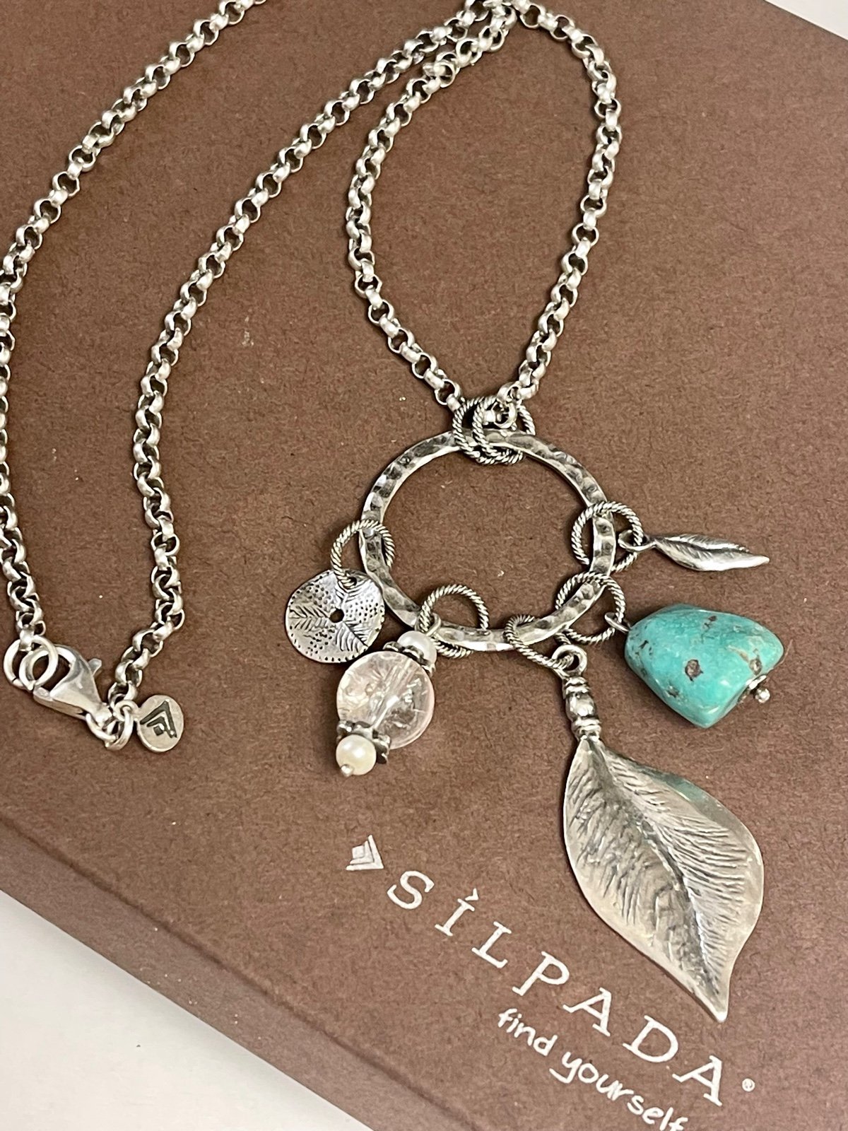 Silpada Sterling Silver Multi-Charm Necklace