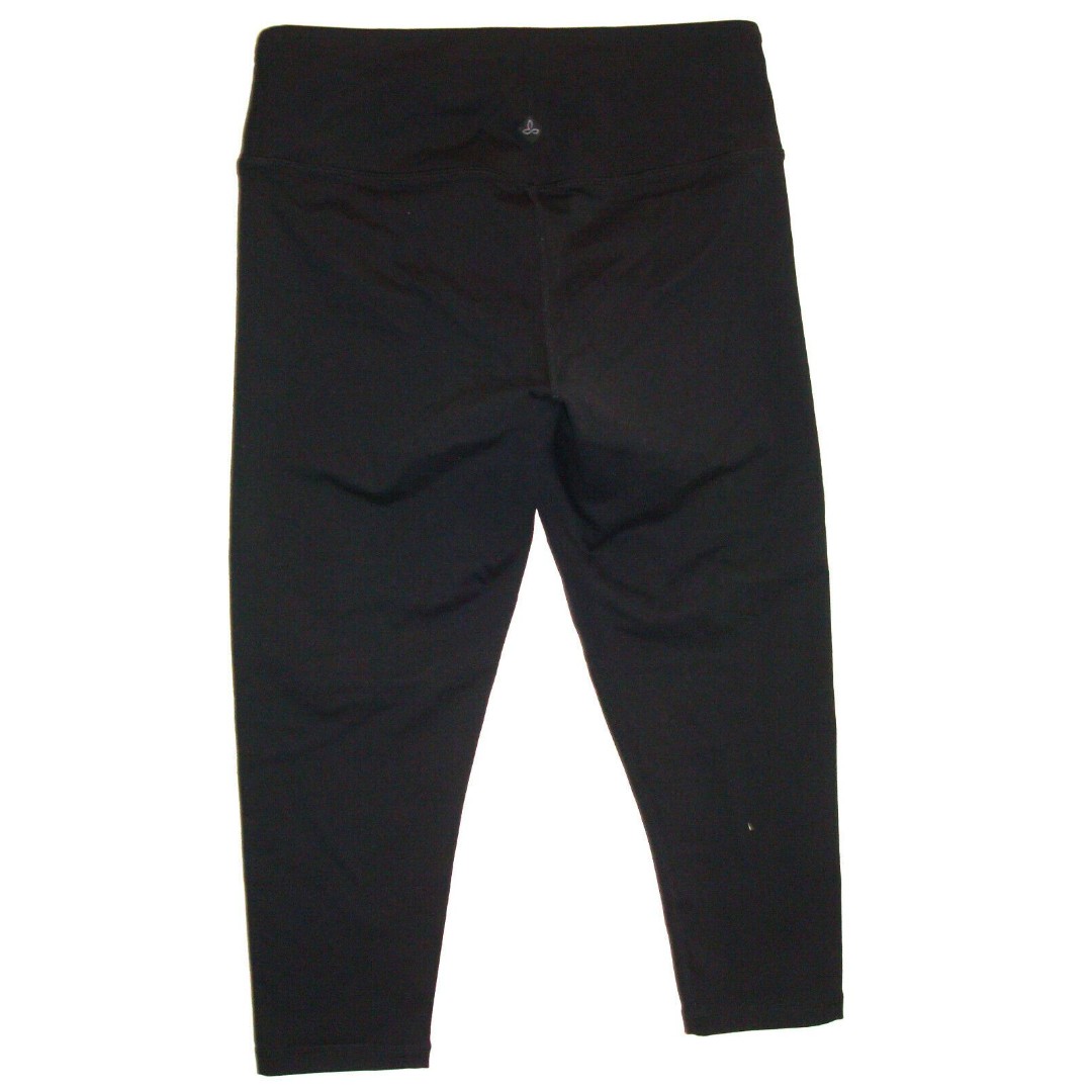 NWT New Pilates Prana Pillar Capri Leggings Pants Womens Yoga M Black Gym Walk