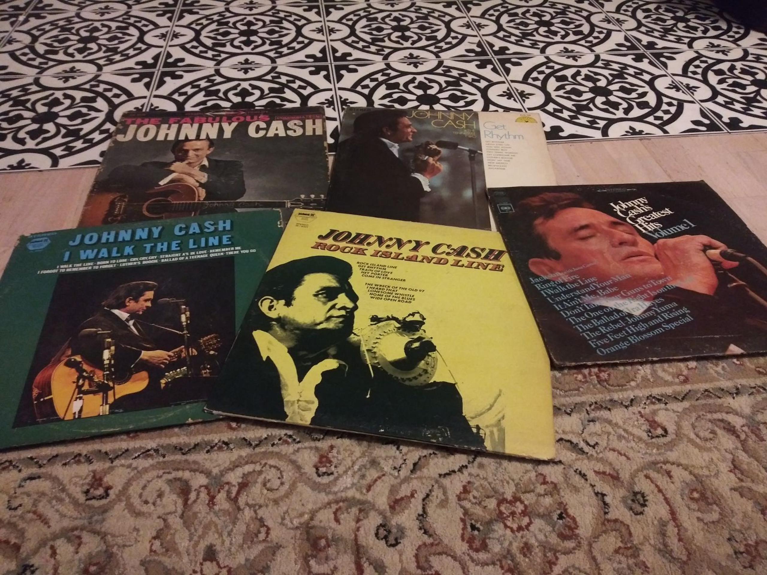Johnny Cash record Lot