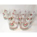 Libbey Christmas Glasses with Goose and Wreath set of 9