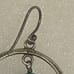 Silpada oxidized hammered twisted sterling silver turquoise hoop earrings