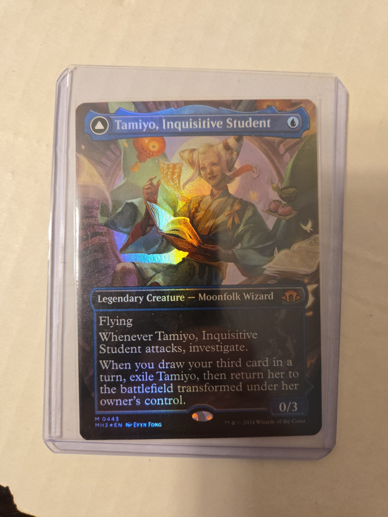 Tamiyo, Inquisitive Student foil full art mtg modern horizons 3