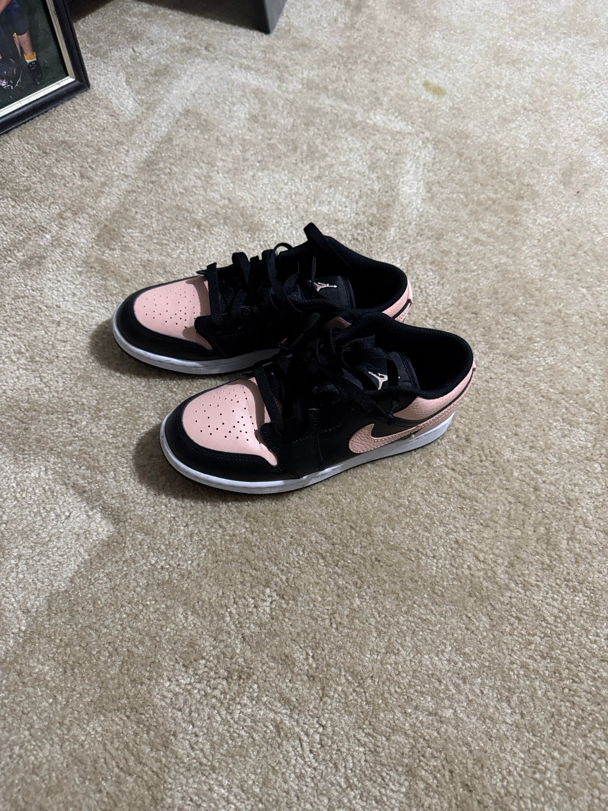 Jordan Kids Sneakers Black and Pink