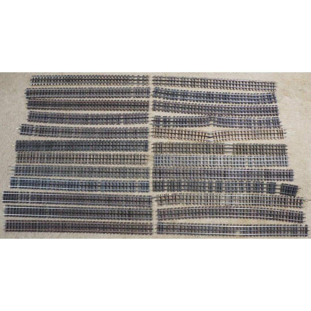GarGraves O Gauge Phantom Flex Straight Track 24 -28 Inch Piece Parts Lot of 24