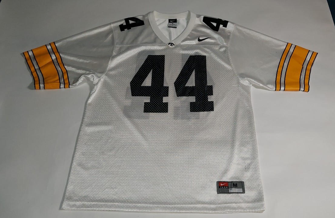 Vintage Team Nike Dallas Clark Iowa Hawkeyes Road White Jersey  Size Medium
