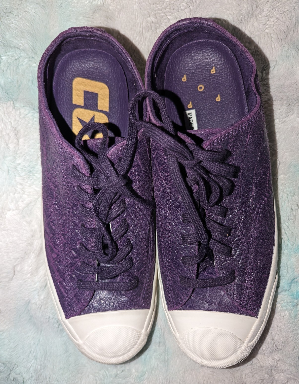 Converse x Pop Trading Company Jack Purcell Pro Ox Dragonskin Mens 8 Womens 9.5