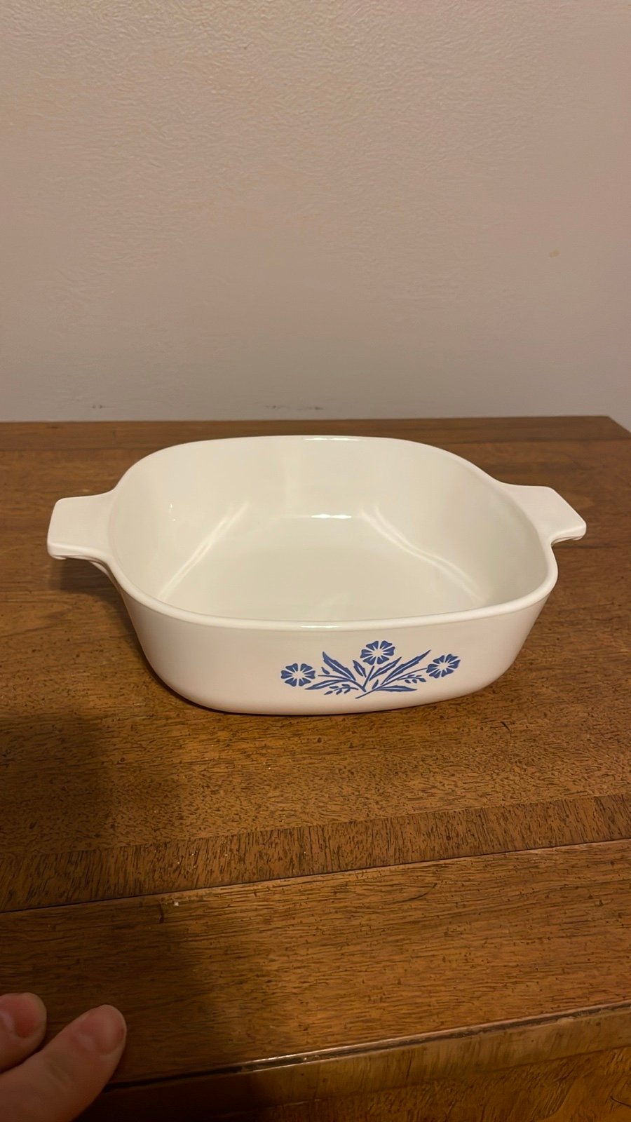 VTG Corning ware blue cornflour casserole dish without lid 1 qt. Great conditio