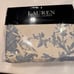 Lauren Ralph Lauren Eva Botanical Duvet Set 3 Pc. Queen Cream/Blue 385 NEW