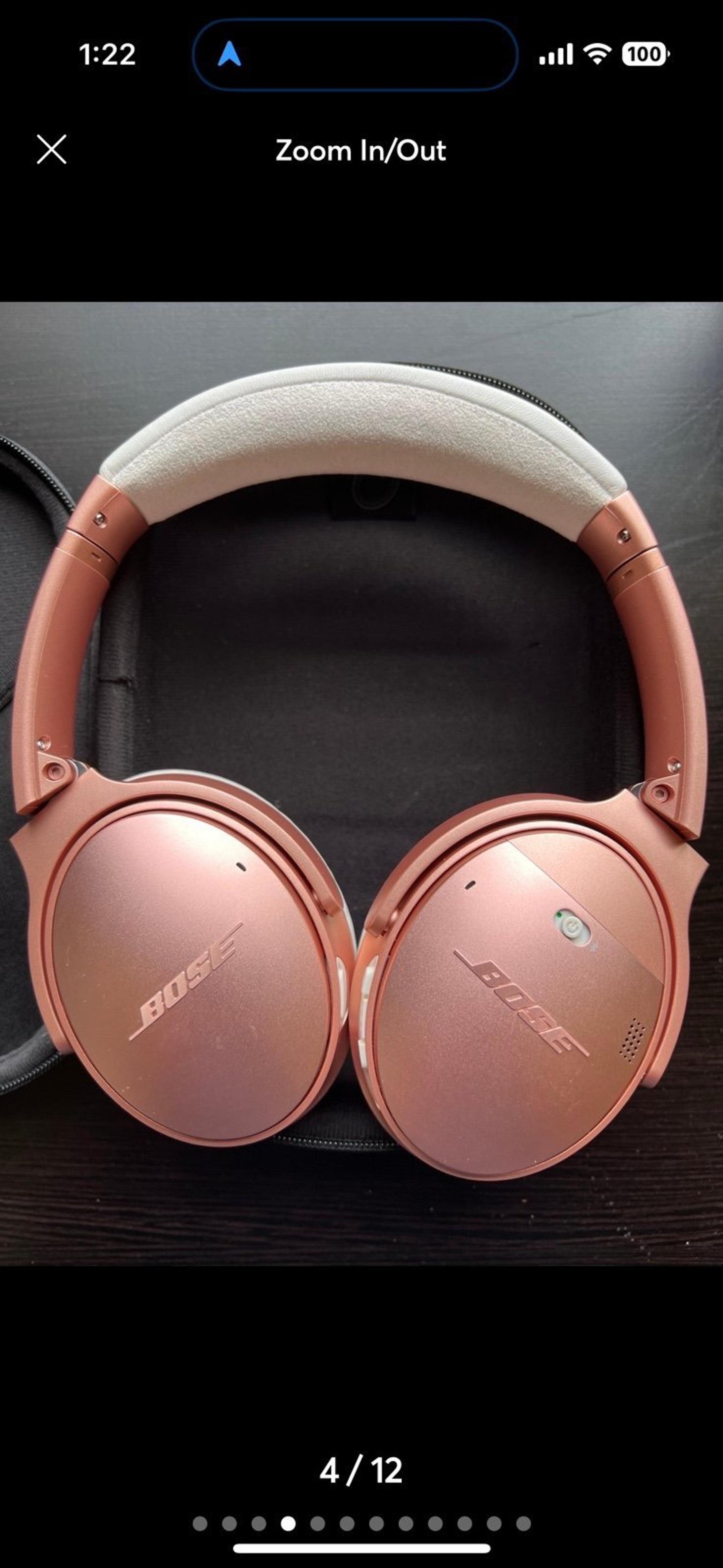 Bose Rose Gold QC 35 Headphones