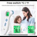 Touchless Forehead Thermometer, 1s Insta