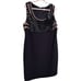 Adrianna Papell Dress Womens Sleeveless Bandage Sheath With Flower Black Size 22