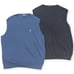 2 Polo Ralph Lauren Sweater Vest Mens 2XLT Blue Pima Cotton Sleeveless V Neck