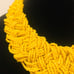 Vintage Yellow Braided Choker Necklace 9