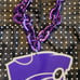 Kansas State Wildcats Acrylic Oversized NCAA Fan Chain Necklace