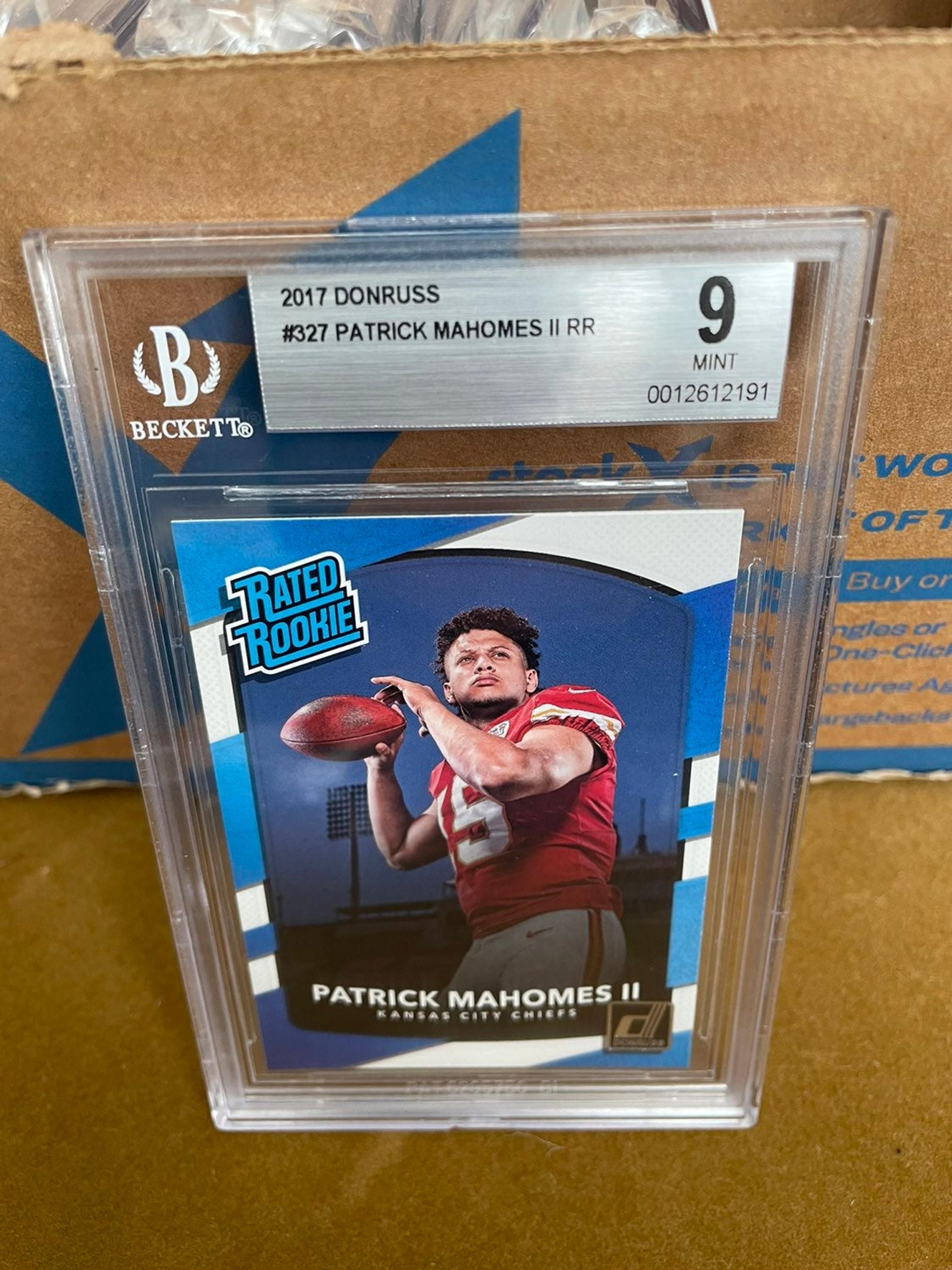 BGS 9 Graded Mint 2017 Patrick Mahomes P
