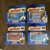 4 Corgi DC Comic Collector Cars- Batmobile (2), Two-Face Car, Redbird; NEW
