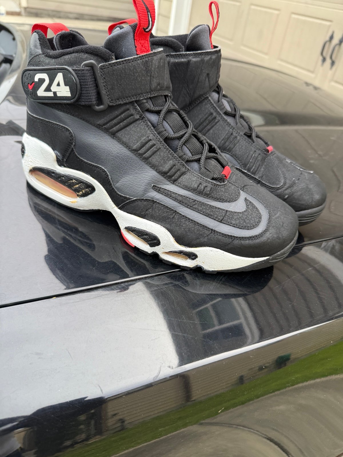 Nike Air Griffey Max 1 Anthracite Hot Red size 10