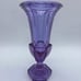 Moser Glass Amethyst Alexandrite Neodymium Crystal Trumpet Vase Purple