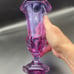 Moser Glass Amethyst Alexandrite Neodymium Crystal Trumpet Vase Purple