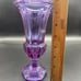 Moser Glass Amethyst Alexandrite Neodymium Crystal Trumpet Vase Purple