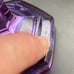 Moser Glass Amethyst Alexandrite Neodymium Crystal Trumpet Vase Purple