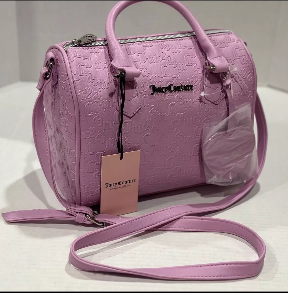 Juicy Couture Bestseller Fame Satchel Crossbody Bag - Fondant Pink