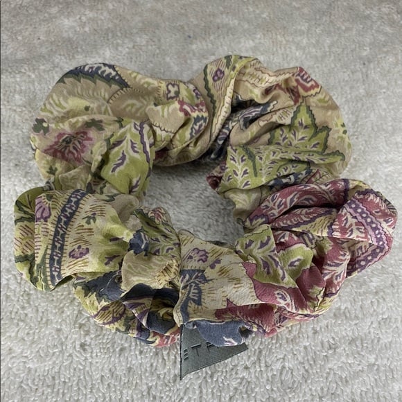 Etro Silk Floral Elastic Hair Scrunchie (14in)