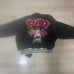 POSH BOY Embroidered Varsity Jacket Black