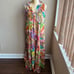 True Destination Womens Colorful Long Swim Coverup Fruit Print New Cotton Sz M