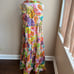 True Destination Womens Colorful Long Swim Coverup Fruit Print New Cotton Sz M