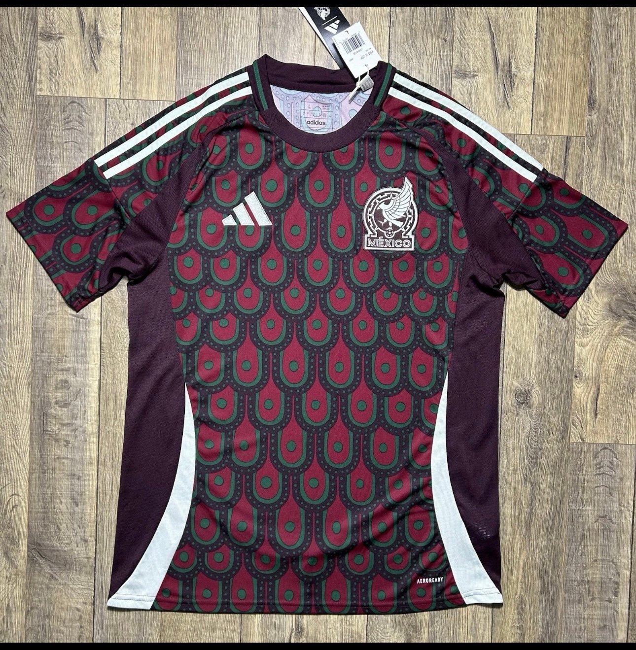XXL- Adidas Mexico 2024 Home Kit Soccer Jersey Men’s NWT Slim Fit $100 IP6377
