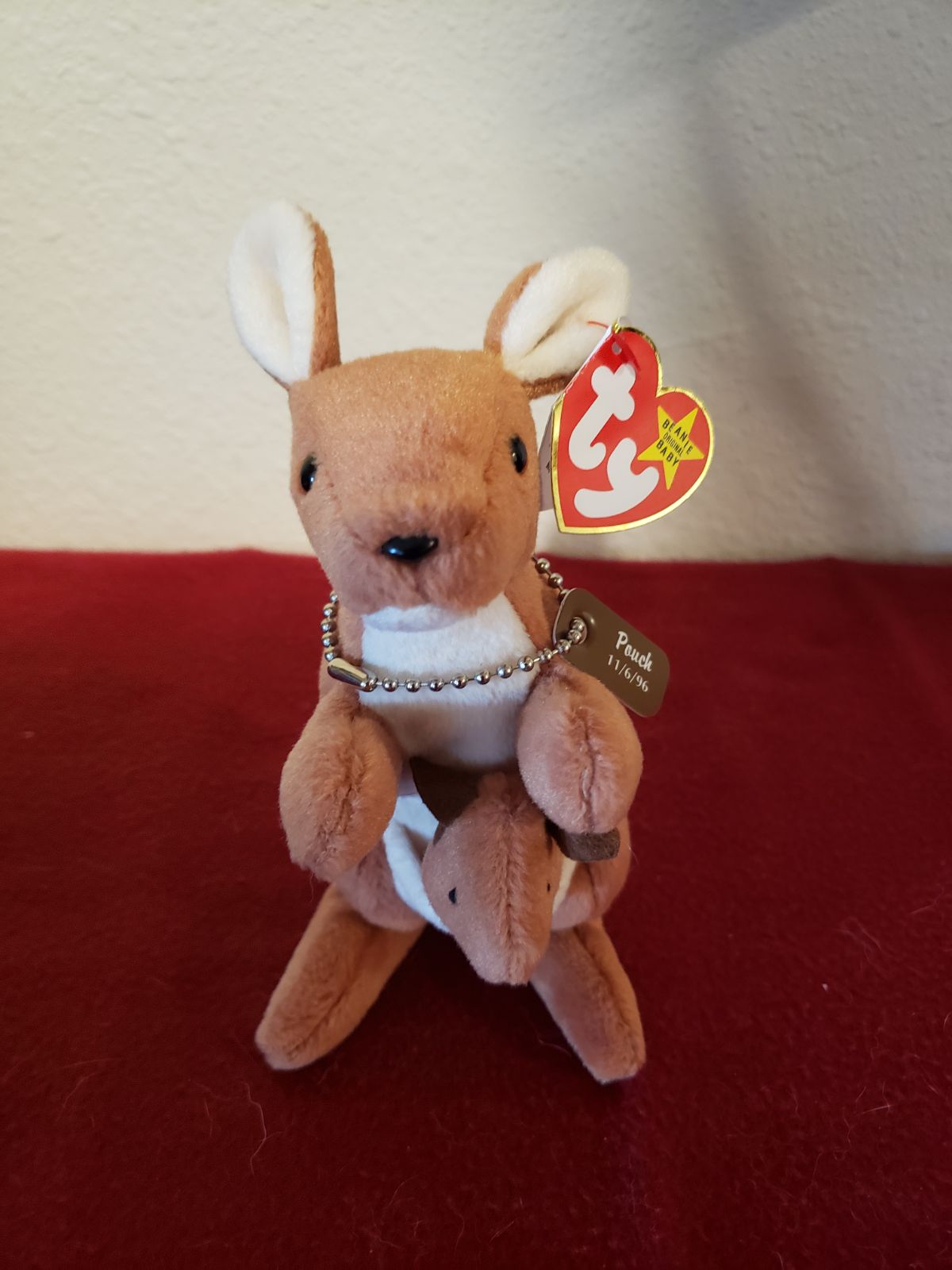 RARE TY Pouch Beanie Baby With Errors