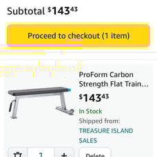 ProForm Carbon Flat Bench