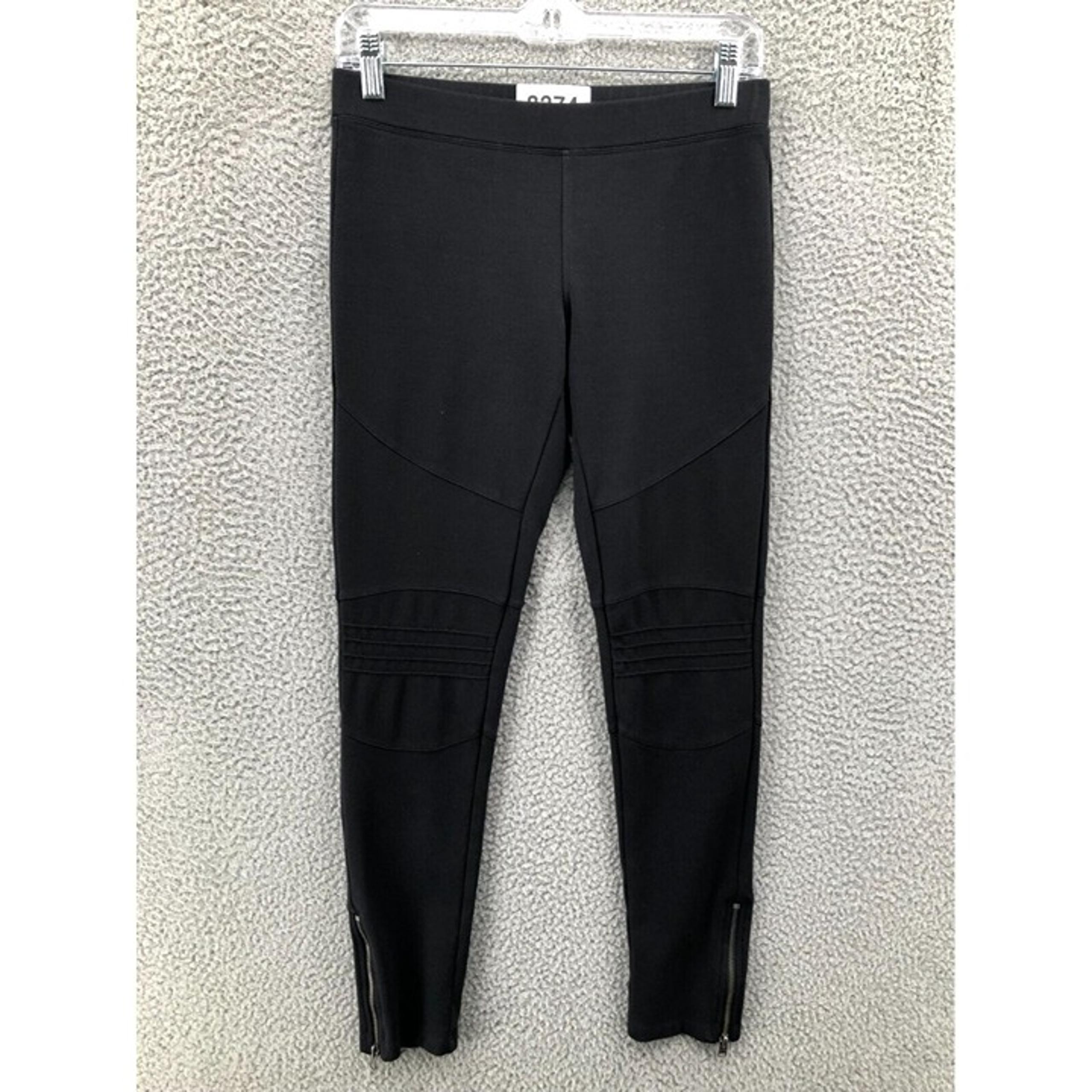 Express Leggings Yoga Pants Ankle Zip Women's Small Training Running Black 8274