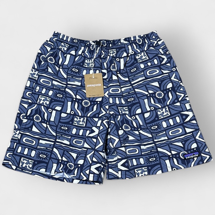 Patagonia Men's Baggies Longs 7 Shorts Swim Trunks Visions New/Navy Blue Small