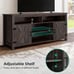 Rustic TV Stand with Sliding Door & Cabinets Media Console for TVs up to 65