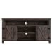 Rustic TV Stand with Sliding Door & Cabinets Media Console for TVs up to 65