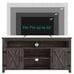 Rustic TV Stand with Sliding Door & Cabinets Media Console for TVs up to 65