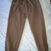 Set Active Women’s 100% Cotton Light Brown Cinched-Waist Sweatpants SIZE MEDIUM