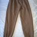 Set Active Women’s 100% Cotton Light Brown Cinched-Waist Sweatpants SIZE MEDIUM