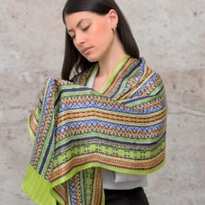 Long silk scarf,